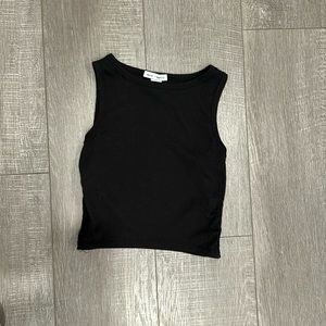 Black tank top with holes on sides